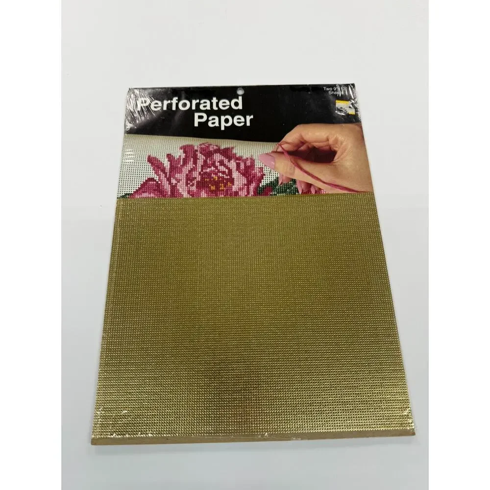 3 Packs Mill Hill Yarn Tree 14 Ct Perforated Paper Needlework 9x12 Gold Silver